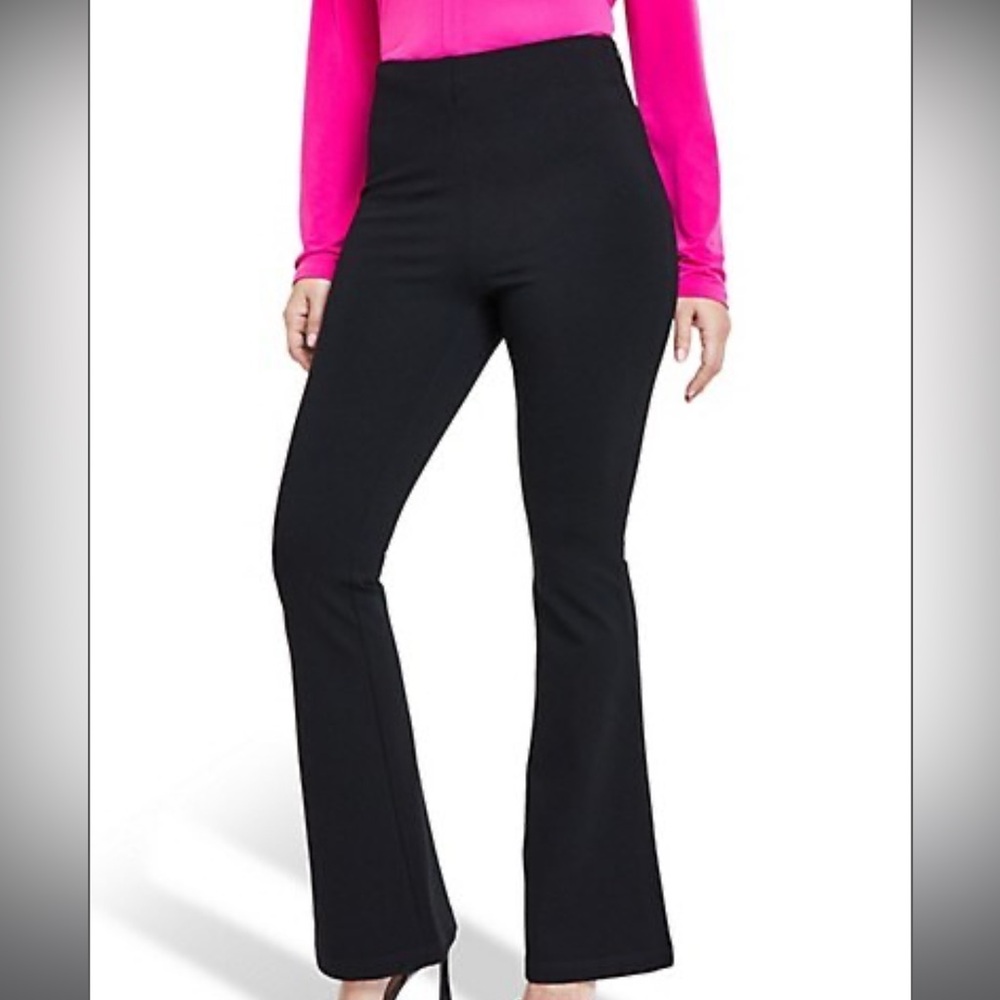 INC International Concepts Black Boot Cut Flare Pants NWT